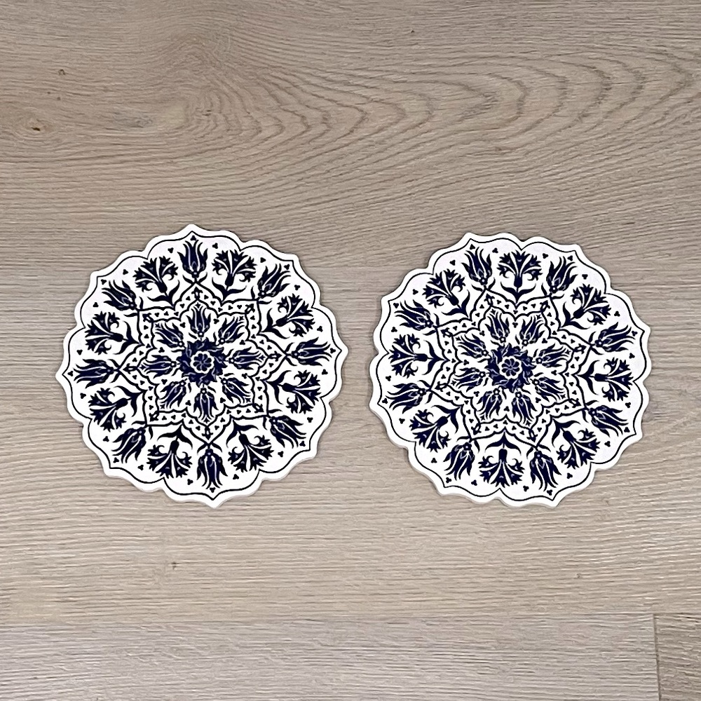 Elegant Blue and White Trivets.